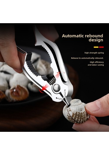 Springsun Zink Alaşımlı Çift Fonksiyonlu Mutfak Aracı: Midye, İkra, Ceviz Kabuk Açıcı - Dayanıklı Ve Ergonomik Tasarım Diğer