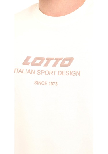 Lotto M-zahın Tee 5fx Ekru Erkek Kısa Kol T-shirt Bej