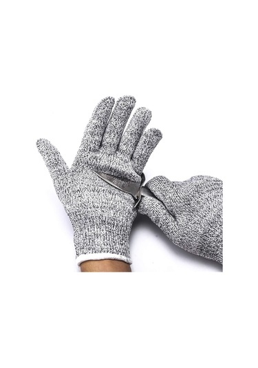 Shineyee Evde Kullanıma Uygun Ahşap Saplı Paslanmaz Çelik İstiridye Bıçağı - 60 Uç Açı, Kesici Eldivenli Kırmızı Sap + Xl Diğer