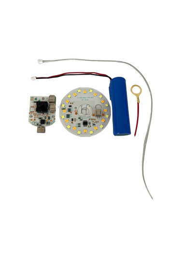 3 Volt 3 Renk Type-c Soketli Dokunmatik Led Modül + Pil