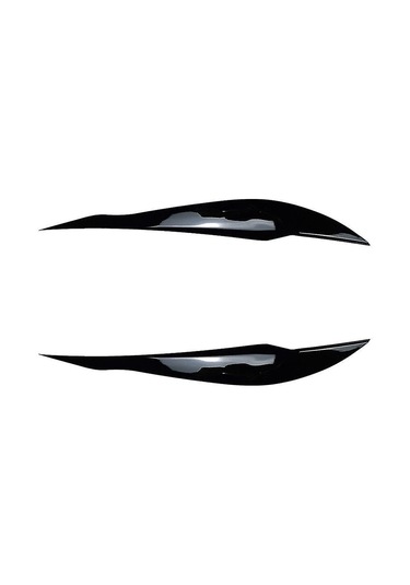 Youmex Bmw F30 F35 2013-2019 Için Parlak Siyah Abs Far Kapakları - Kırılma Ve Çizik Koruması, Araba Dekorasyonu, Kolay Kurulum 2 Adet