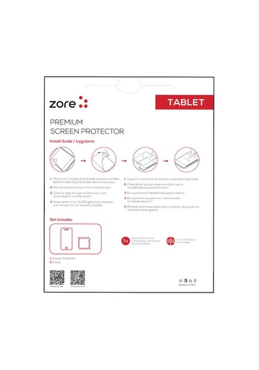 Noktaks - İpad Air 10.9 2022 5.nesil Uyumlu - Ekran Koruyucu Tablet Blue Nano Koruma - Şeffaf - T23178