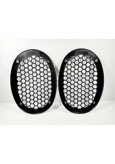 Oval Hoparlör Kapağı - Plastik Kaliteli Oval Midrange Hoparlör Kapak - 2 Adet