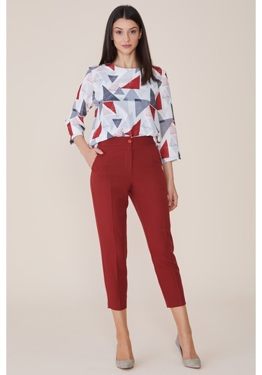 Soralline Kadın Kiremit Pantalon 1695 Kiremit