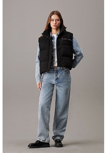 Calvin Klein Chenılle Monologo Vest Siyah