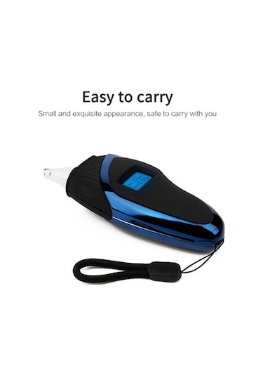 Tongxida Ty9000 Profesyonel Taşınabilir Lcd Ekran Alkolmetre, Koyu Renk, Standart Boyut, Tüm Kitleye Uygun