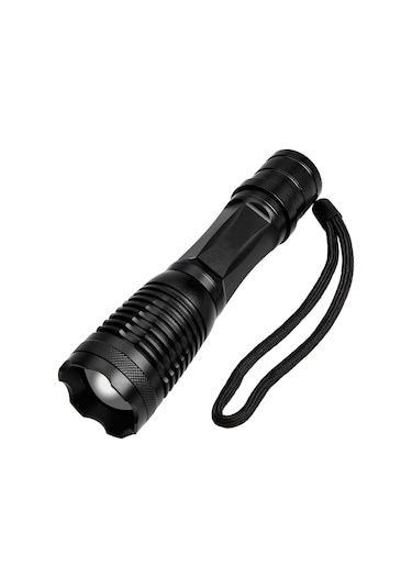 Valkyrie Çift Işık Dual Uv Mor Işık Ve Xml-t6 2000 Lümens El Feneri Siyah