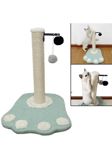 Suntek Kedi Tırmalama Direği Tırmalayıcı Sisal Eziyet Yeşil