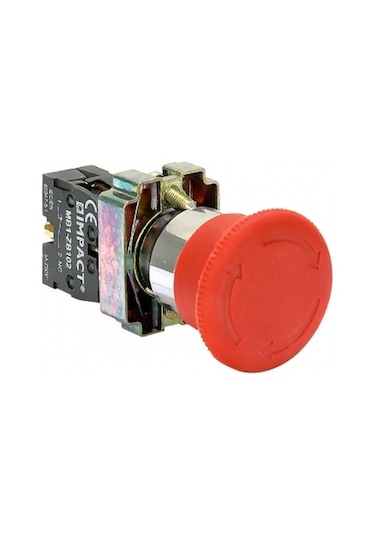 ACİL STOP BUTON - 40MM KAFA - METAL