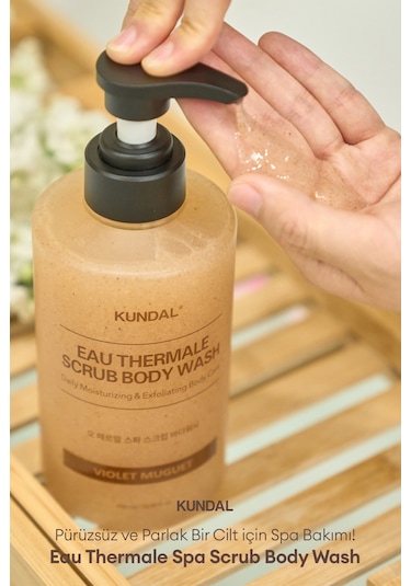 Kundal Leather Iris Nemlendirici ve Arındırıcı Tanecikli Vücut Yıkama Jeli 500 ML