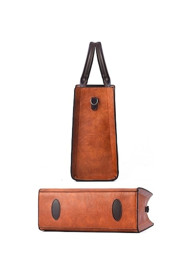 Trendooze 1005 Vintage Kare Siyah Moda Çantası Kadınlar İçin Siyah