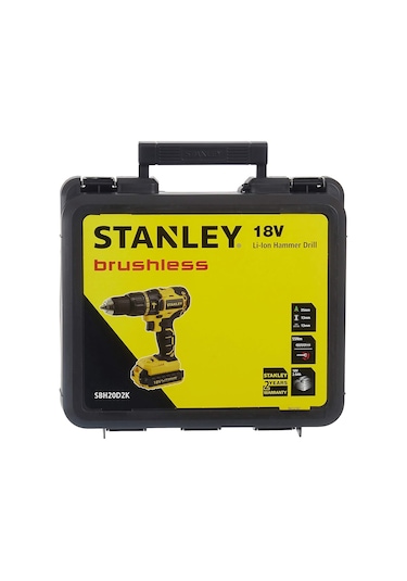 Stanley SBH20D2K-TR 18V 2Ah Li-Ion Kömürsüz Çift Akülü Darbeli Matkap