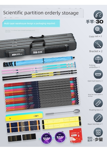 Çift Katmanlı Düz Olta Kamışı Çantası 110cm Kalınlaştırılmış Um51591-26 Yurt Dışından