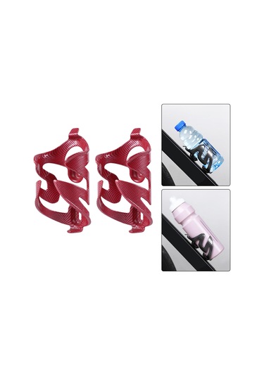Suntek 2x Bisiklet Su Şişesi Tutucu Yedek Parça Kolay Kurulum Kırmızı
