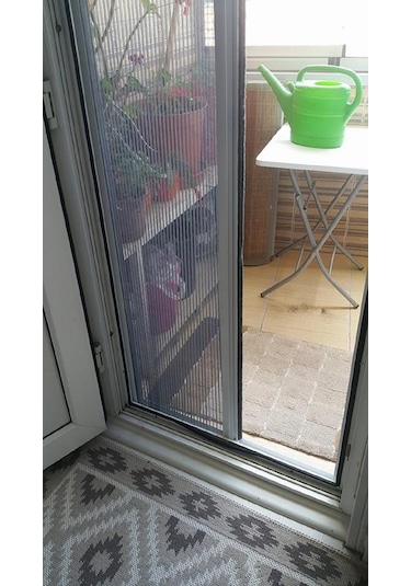 Sürgülü Katlanır Balkon Kapı Sinekliği,Akordeon Pileli Sineklik