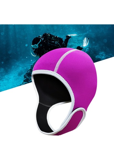 Suntek Scuba Diving Hood 2mm Neopren Dalış Wetsuit Kırmızı Kırmızı