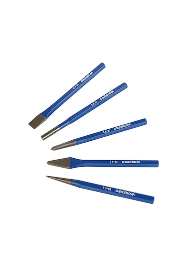 Workpro Wp201303 5 Parça Cr-v Profesyonel Noktalama Ve Keski Seti Fr Wp201303