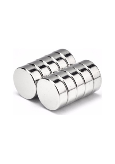 30 Adet Çap 8Mm X Kalınlık 3Mm Güçlü Yuvarlak Neodyum Mıknatıs