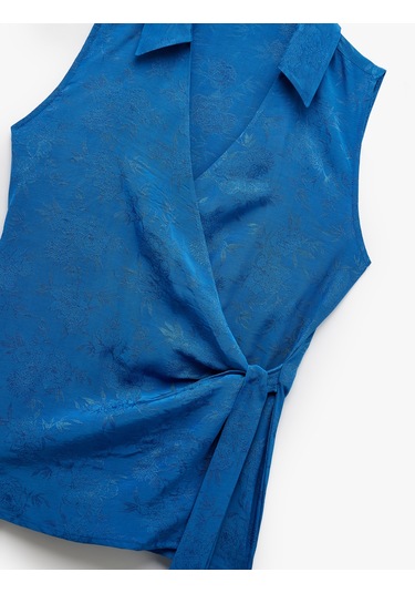 Koton Viskon Kumaş Bağlama Detaylı Kolsuz Kruvaze Çiçekli Gömlek Saks Mavisi 5sak60488uw Saks Mavi Koton Viskon Kumaş Bağlama Detaylı Kolsuz Kruvaze Çiçekli Gömlek Saks Mavisi 5sak60488uw Saks Mavi