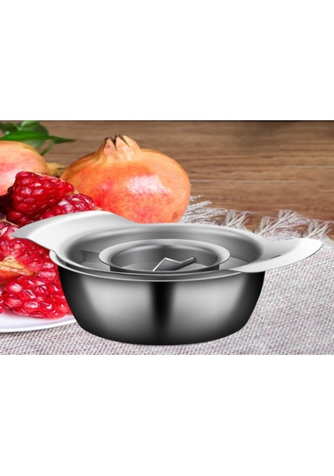 Reedark 2025 Çelik Nar Açıcı Seti: Nar Tohumu Ve Etini Almak İçin Çelik Kase + Ahşap Çekiç İle Zor Olmayan Kullanım Diğer