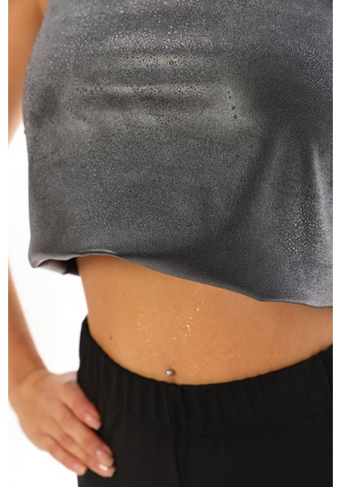 Unisex Battal Boy Orijinal Kadın Sauna Terleten Termal Sauna Atlet Siyahsarı