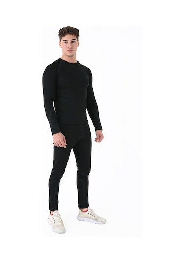 Scorp Thermo-fit Erkek Termal Alt Kayak İçlik Siyah Siyah