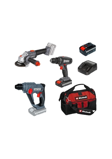 Kraftixx By Einhell Akülü Kırıcı Taşlama Vidalama Set