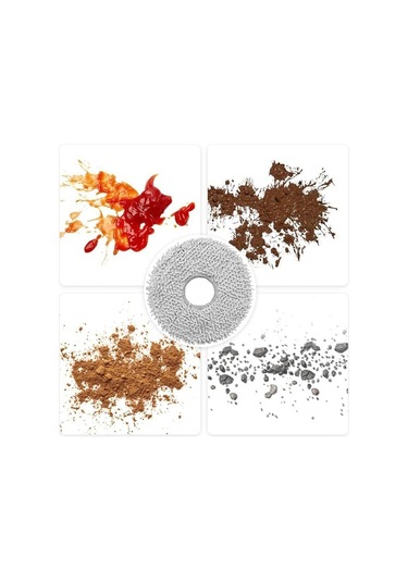 Junsunmay 4 Adet Elektrikli Süpürge Paspas Pedi Ecovacs X1 Turbo / X1 Omni / X2 Omni / T10 Turbo / T10 Omni / T20 / T20 Omni Gri Mavi