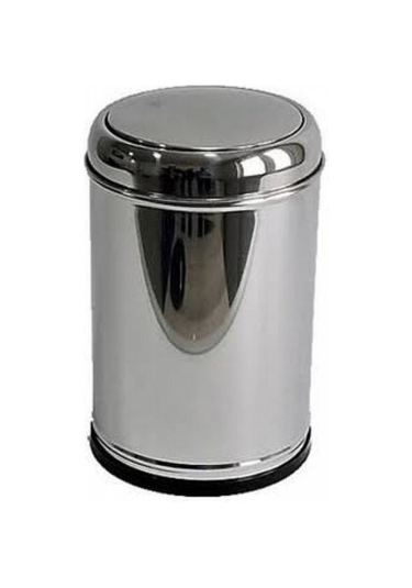 Lider Sallanır Kapaklı Çöp Kovası Krom Paslanmaz Çelik 3 Litre Krom