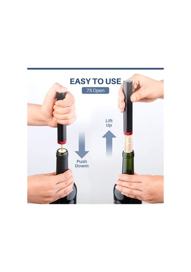 Altın Hava Pompası Şarap Şişe Açacağı Güvenli Taşınabilir Paslanmaz Çelik Pim Mantar Sökücü Hava Basıncı Tirbuşon Mutfak Aletleri Bar Aksesuarları Altın