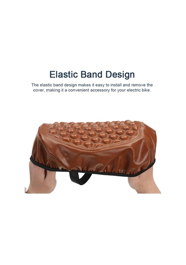 Yaozixa Elektrikli Bisiklet Koltuk Kılıfı: Su Geçirmez, Konforlu, Kaymaz, Havalandırmalı Pu+silikon Materyal Siyah Isı Ve Yağmur Koruması Siyah