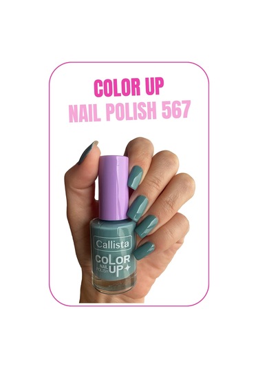 Callista Color Up Nail Polish Oje 567 Mid Teal - Gri
