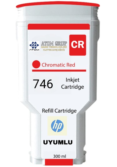 Atom Grup- 746 Hp P2v81a Chromatic Red-kırmızı Uyumlu. Kartuş 300m