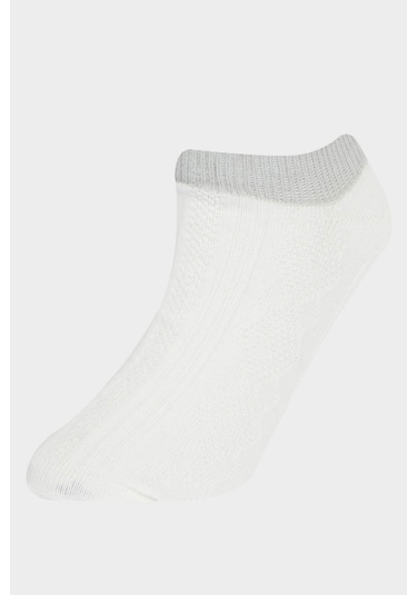 DeFacto Kız Çocuk 3'lü Pamuklu Patik Çorap E6064A8NSKR1
