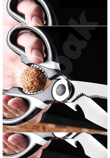 Mutfak Makası - Çok Fonksiyonel Ekstra Keskin - Ceviz Kıracağı -