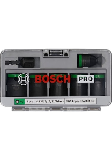 Bosch Pro Impact Lokma Ucu Seti 1/2" 7li 2608003032