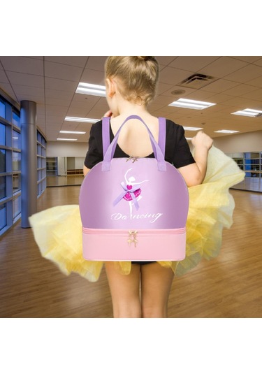 Suntek Bale Dans Sırt Çantası Sporları Seyahatleri İçin Mor Pembe