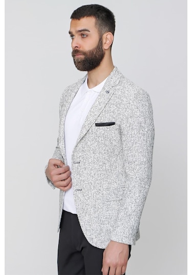 C 612 Slim Fit Siyah Spor Ceket Siyah