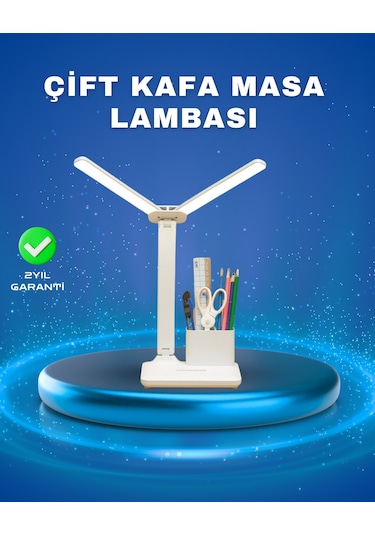 3 Ü 1 Arada Çok Amaçlı Masa Lambası Göz Yormayan Işık, Organizer Tasarım