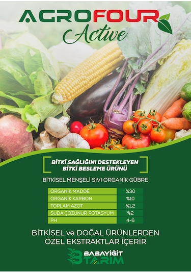 Agrofour Active Sıvı Bitki Gübresi 1 Lt