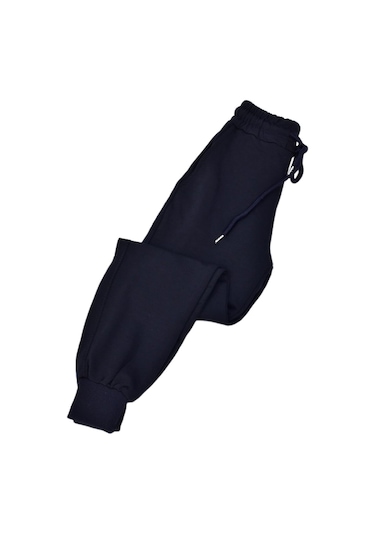 Çocuk Eşofman Altı Paça Manşetli Kız Erkek Bgl-st04726 Lacivert