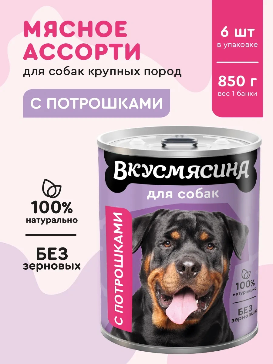 Vkusmasina 850 G 6 Adet İç Organlı Yaş Köpek Maması 9996704