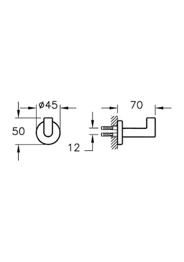 VitrA Minimax Tekli Askı  A44787 Çok Renkli