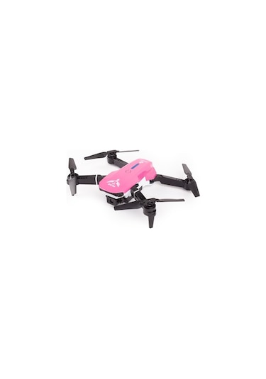 İlk Dronum Katlanır Çift Kameralı Tek Tuşla Iniş Kalkış Başlangıç Drone Model (1 Bataryalı, Pembe)