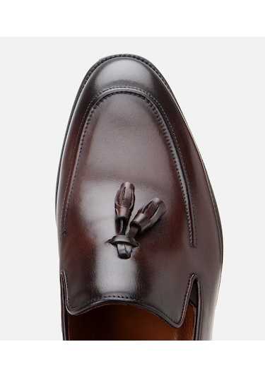 Hotiç Erkek Deri Kahverengi Püskül Detaylı Klasik Loafer 02ayh305270a480 Kahve-brown Kahverengi