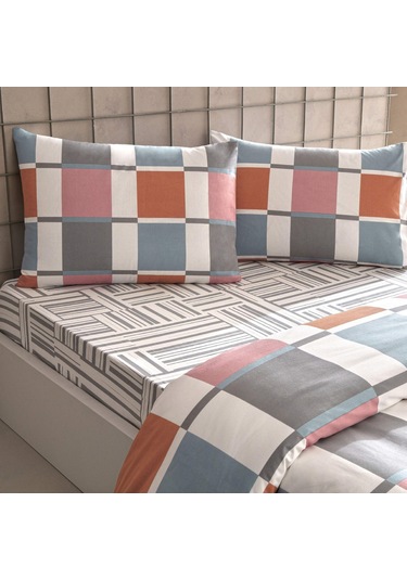 Taç Loxa Ranforce Tek Kişilik Nevresim Takımı Turuncu 000000001000051122 Turuncu