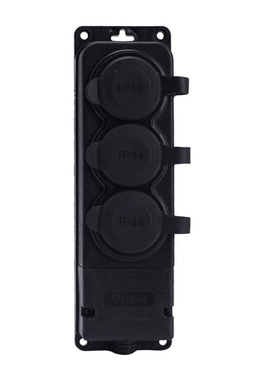 Monofaze Kauçuk 3'lü Priz