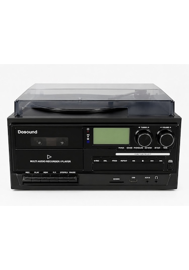 Dosound Tr-17 Ahşap Çok Fonksiyonlu Pikap Kaset Cd Usb Bluetooth Müzik Sistemi 1 Adet
