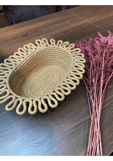 Galaxy Doğal, Jüt, Desenli, Sepet, Dolap Içi, Çocuk Odası, Düzenleyici, Saklama Sepeti Hasır