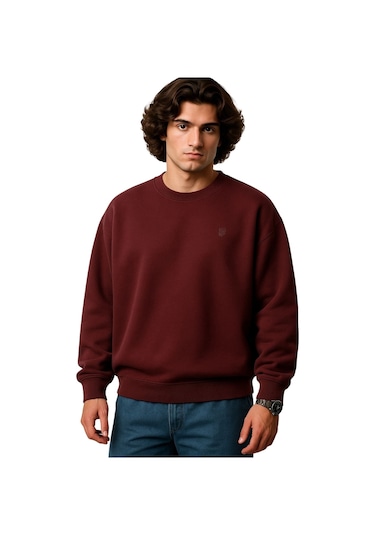 Erkek Büyük Beden 122 Kilo-158 Kilo Arası İçin Uygun Geniş Kalıp Bisiklet Yaka Pamuklu Selanik Kazak Bordo Erkek Büyük Beden 122 Kilo-158 Kilo Arası İçin Uygun Geniş Kalıp Bisiklet Yaka Pamuklu Selanik Kazak Bordo